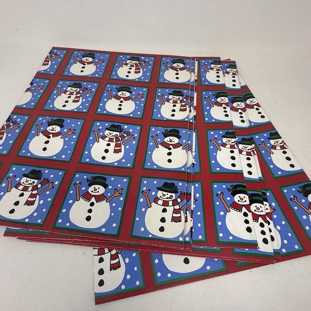 Vintage Christmas Wrapping Paper‎ Gift Wrap 7 Sheets 22